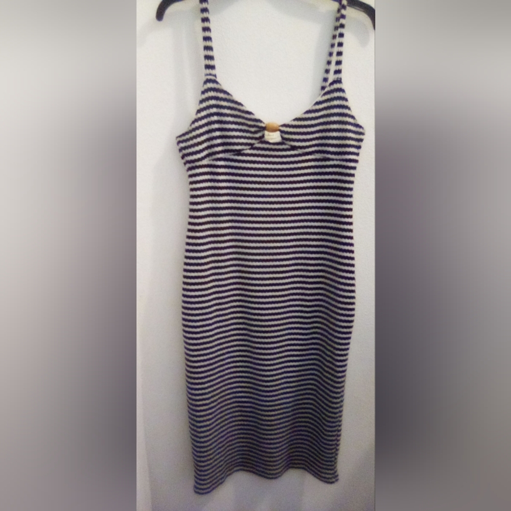 Derek Heart Black and White Striped Dress Size XL Summer Vacation Casual